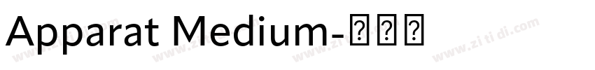 Apparat Medium字体转换 Apparat Medium字体转换